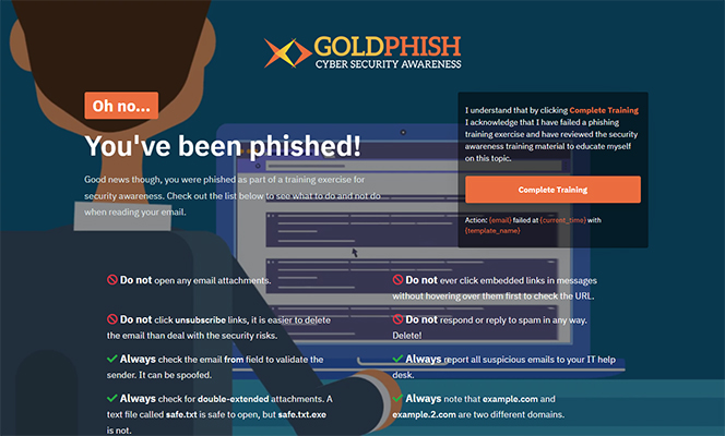 GoldPhish Training Page A
