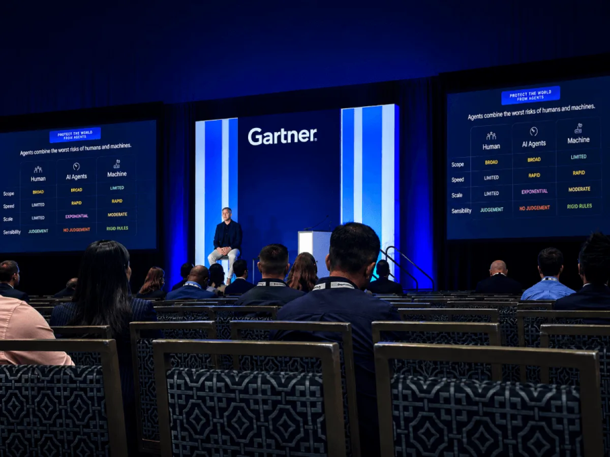 Cybersecurity leader reviewing AI governance, phishing risk, and cyber resilience insights from...