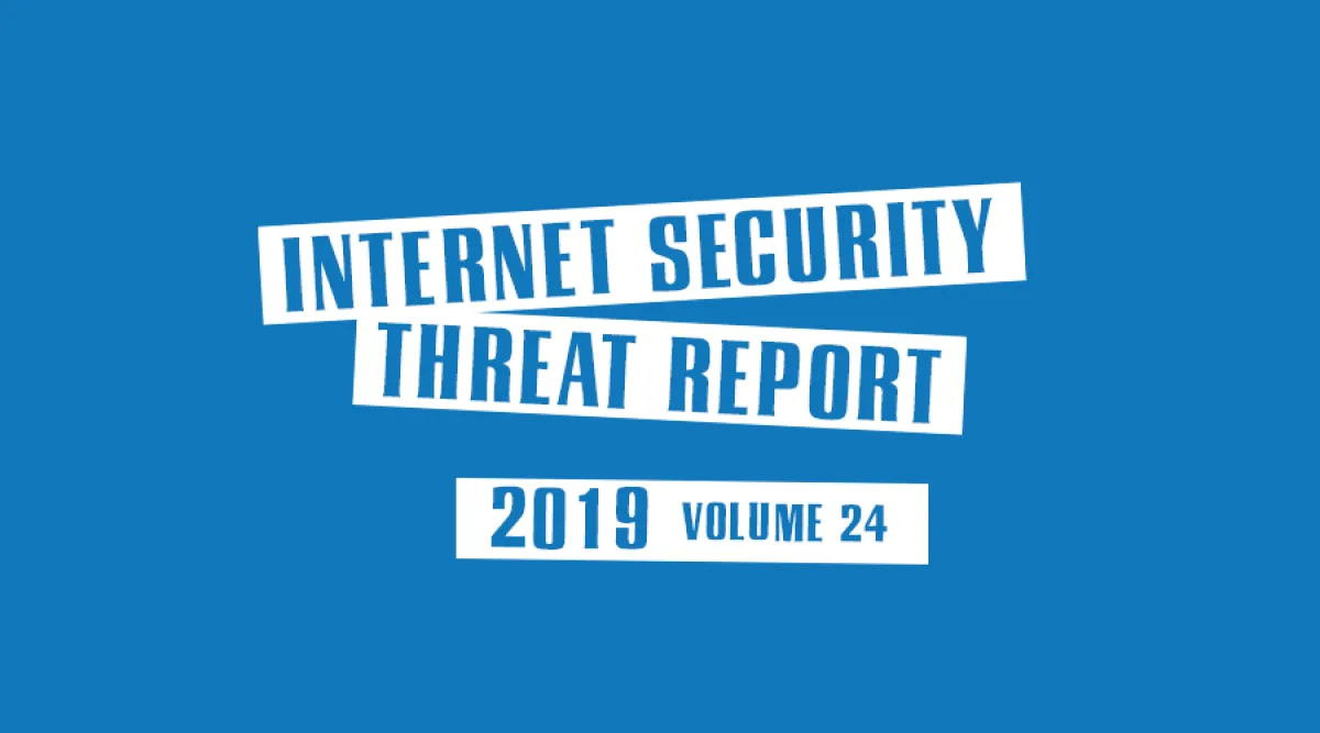 Internet Security Threat Report 2019 infographic