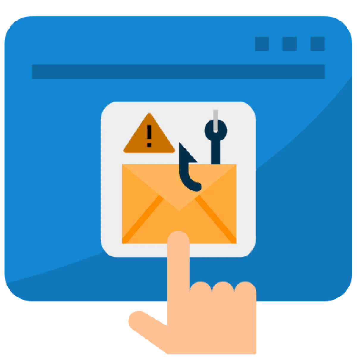Employee identifying a phishing attempt during security awareness training