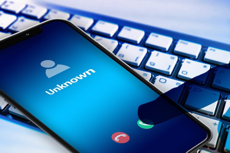 Image Depicting an Unknown Caller