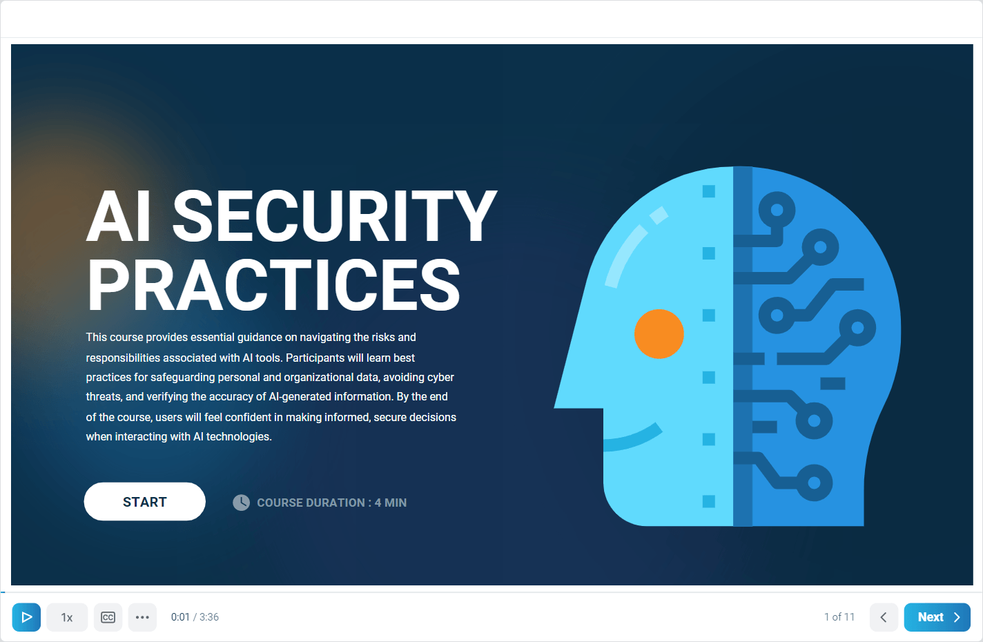 AI Security Practices cybersecurity course graphic
