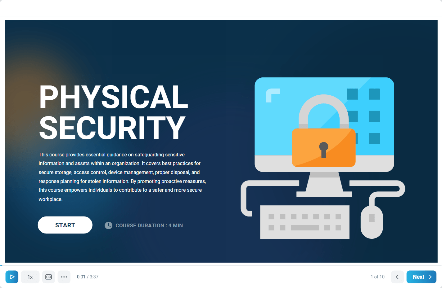 Physical Security cybersecurity course graphic
