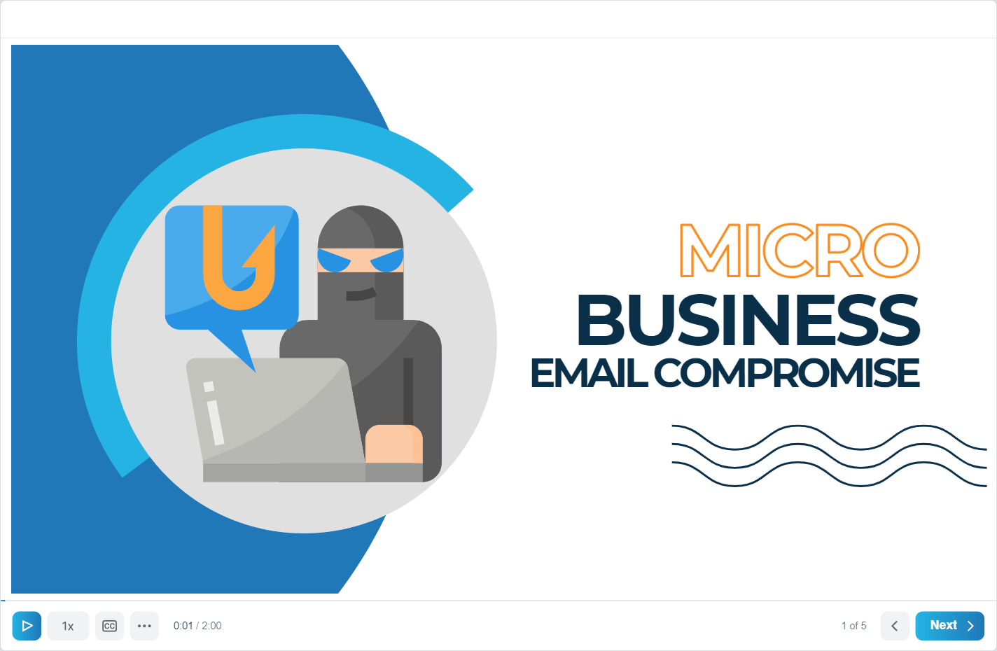 Business Email Compromise cybersecurity course graphic