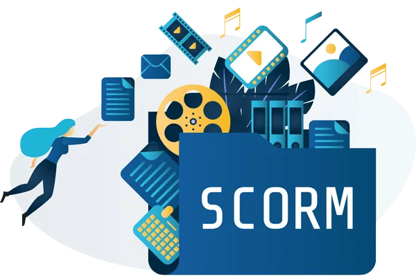 SCORM-compliant security awareness training illustration