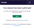 Sample phishing email that imitates a TaxAct return deposit authorization message