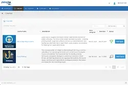 School LMS screenshot - School Courses