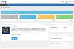 School LMS screenshot - School Dashboard