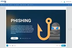 School LMS screenshot - SCORM Course Intro Slide