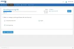 School LMS screenshot - Video Course Quiz