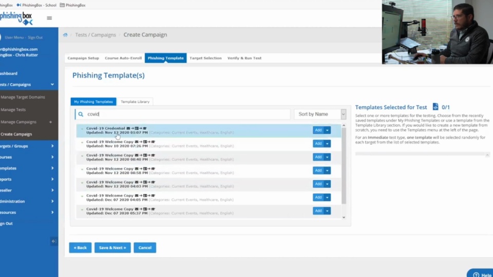 PhishingBox platform demo video preview